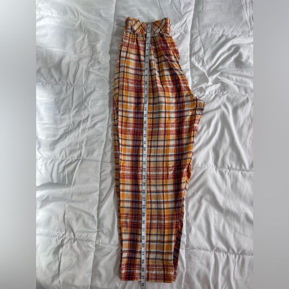 FREE PEOPLE Make A Stand Plaid Trousers NWOT - Picture 6 of 6